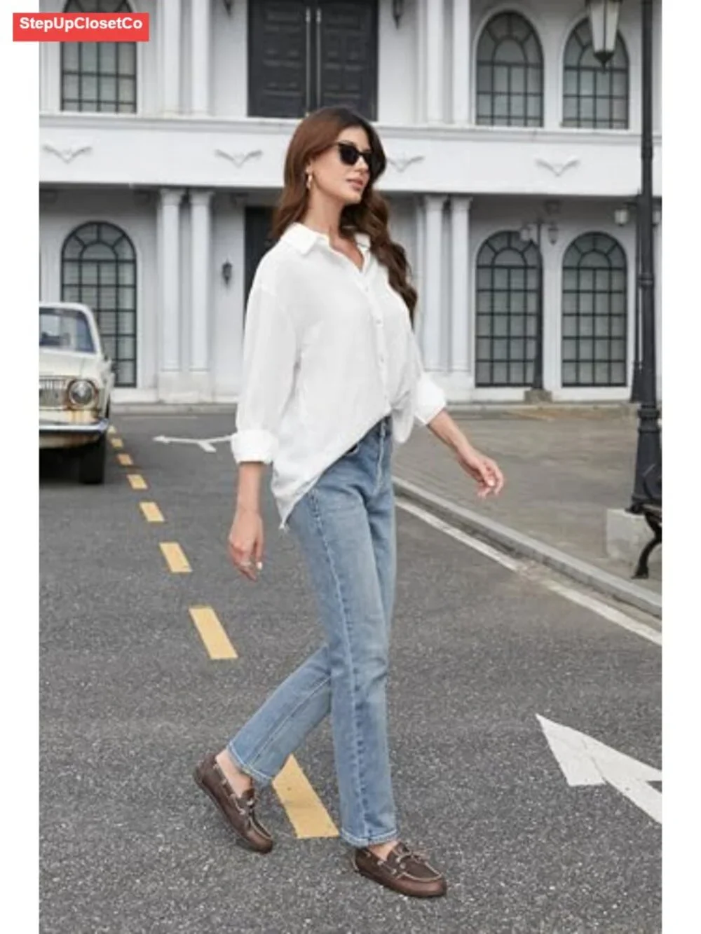 Women's Loafers Slip On Flats Bow Lace Business Casual Work Comfortable Shoes